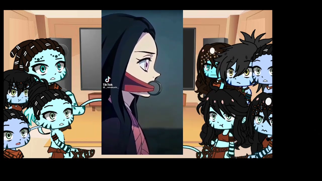 Avatar  2 reaccionan a Tukirey es Nezuko Kamado