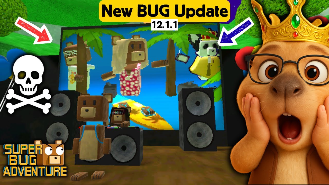 MASUK LAYAR DJ PIERRE😱 NEW BUG UPDATE 12.1.1 SUPER BEAR ADVENTURE