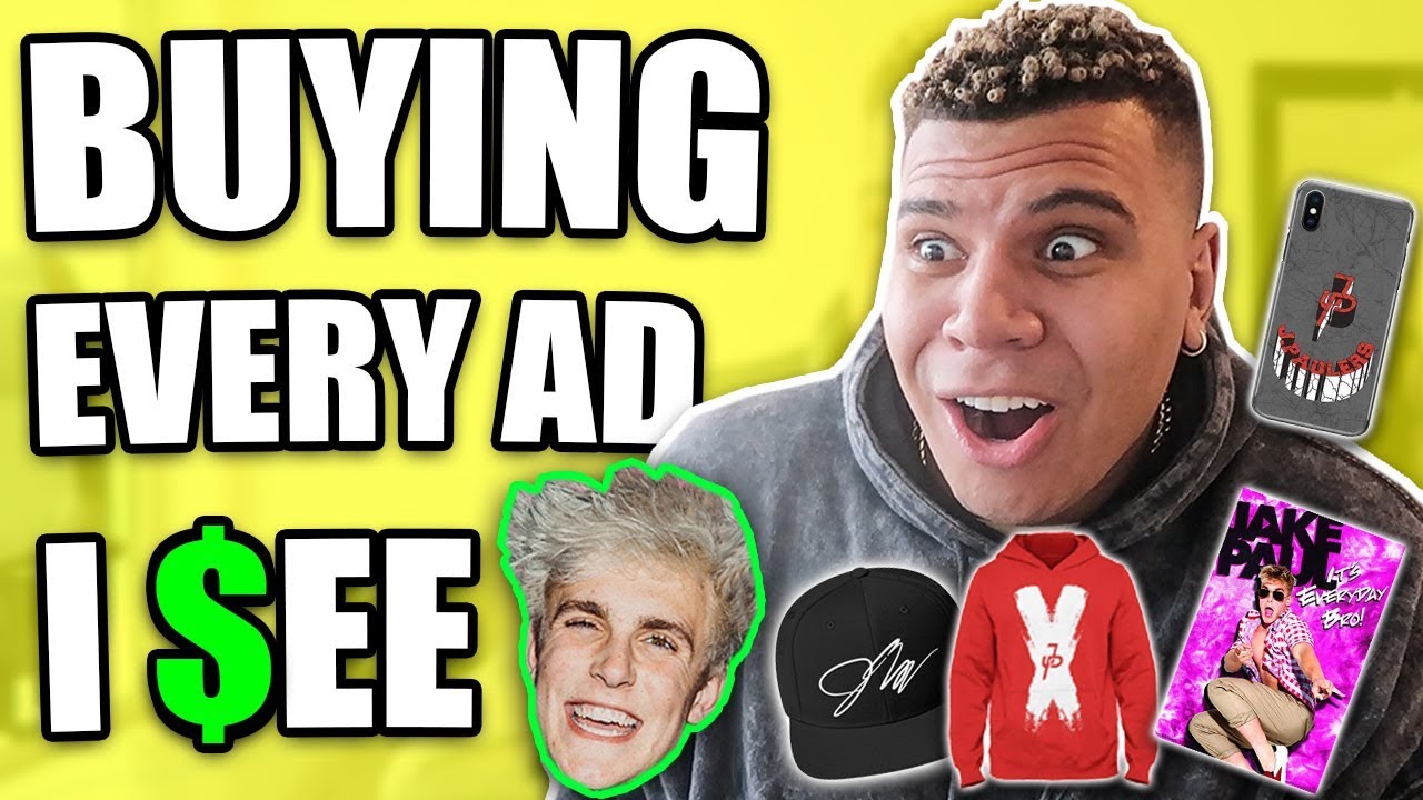 Buying Every JAKE PAUL Advertisement I see! (NOT CLICKBAIT)