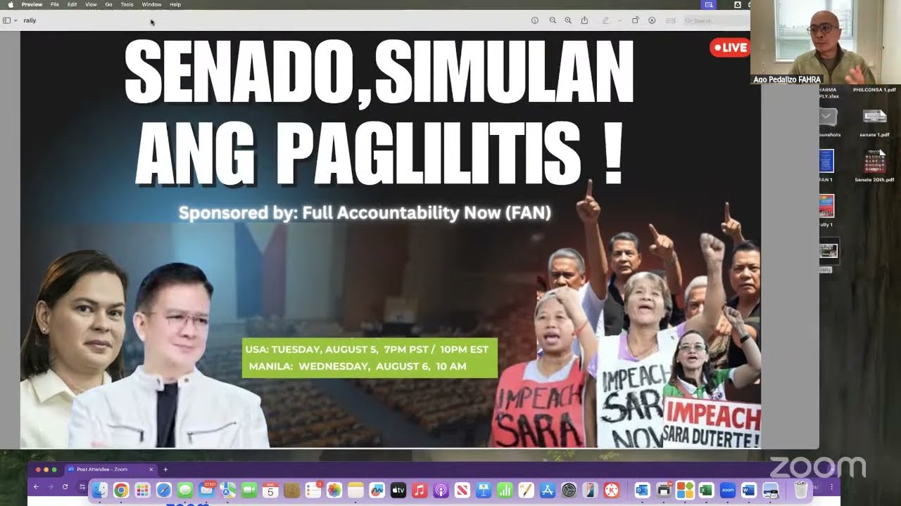 SENADO, SIMULAN ANG PAGLILITIS!