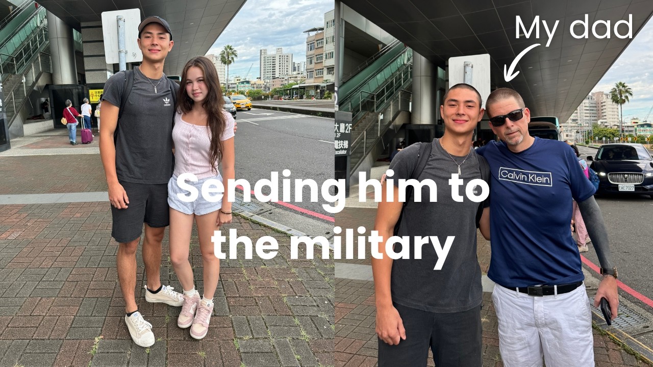Мой отец удивил моего парня-военного, тоже побрив ему голову 🇹🇼 *ЭМОЦИОНАЛЬНО*