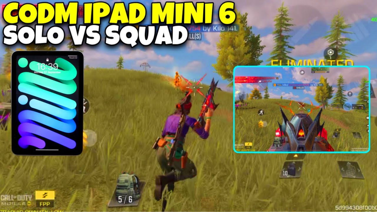 CALL OF DUTY MOBILE GAMEPLAY ON IPAD MINI 6 A15 BIONIC 256 STORAGE