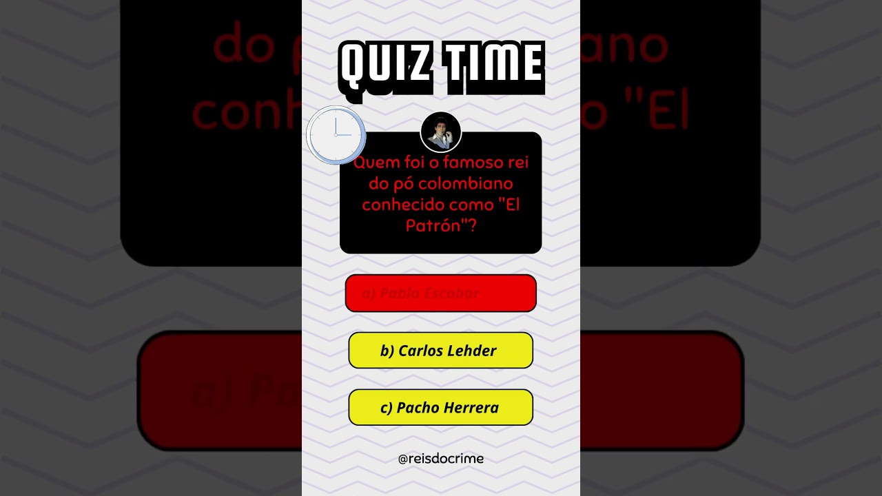 Quem Foi El Patr&oacute;m? #quiz