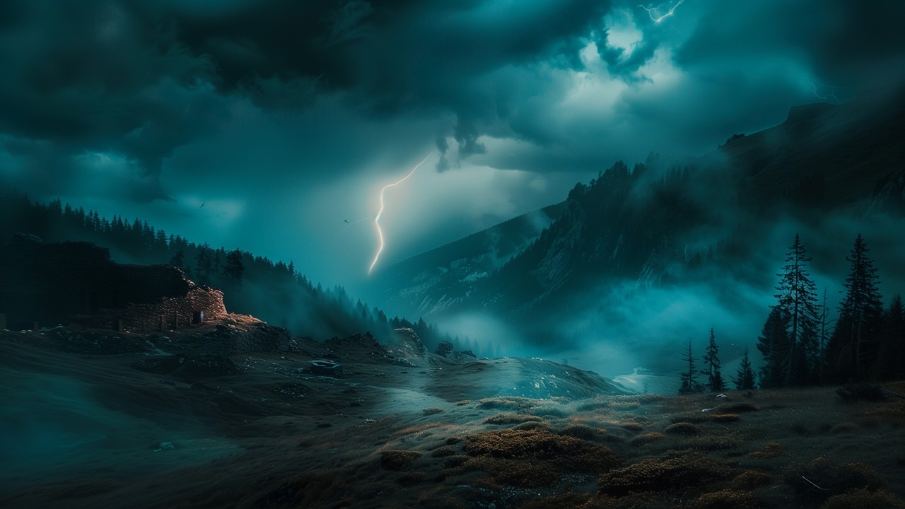 SUSPENSE AMBIENT Music for Storytelling | lightning over the pass
