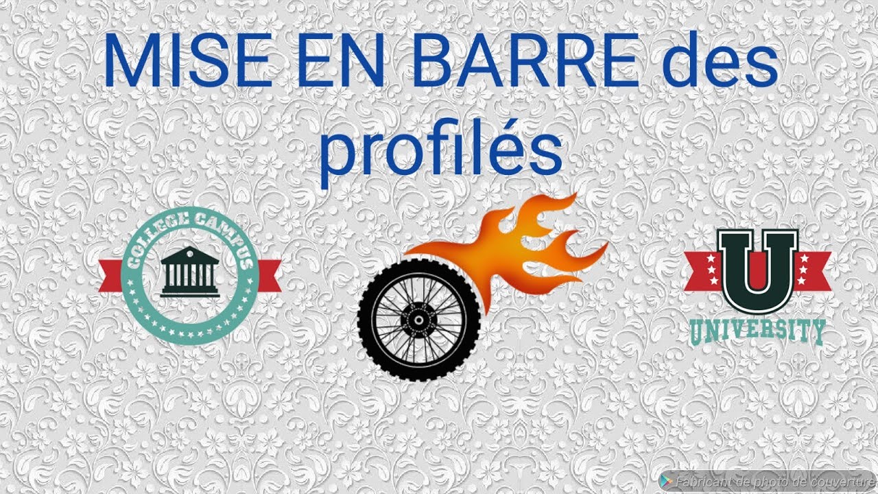 Mise en barre des profilés 2/ Exercice TD2/ Comment réaliser une mise en barre des profilés