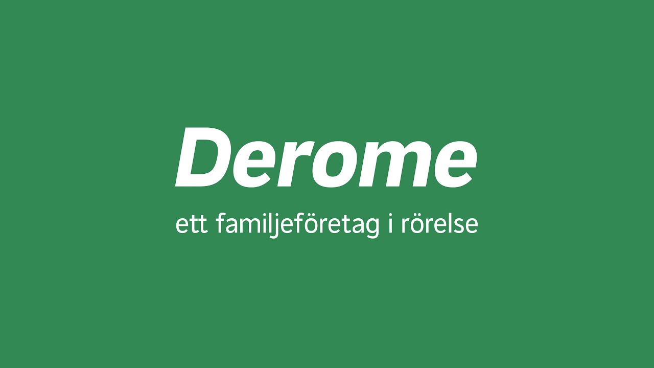 Derome - vi är med dig från skog till färdigt hus