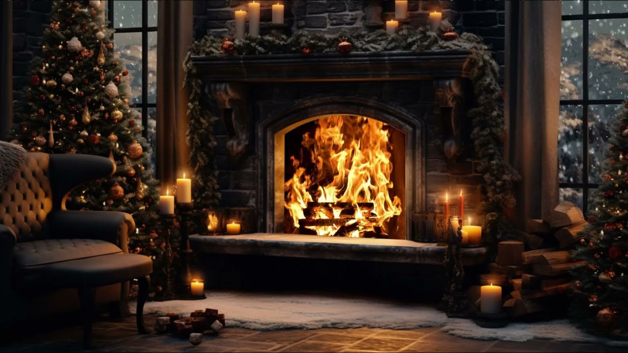 Winter Chill: Enhance comfort when studying and resting with a fireplace in the cold winter