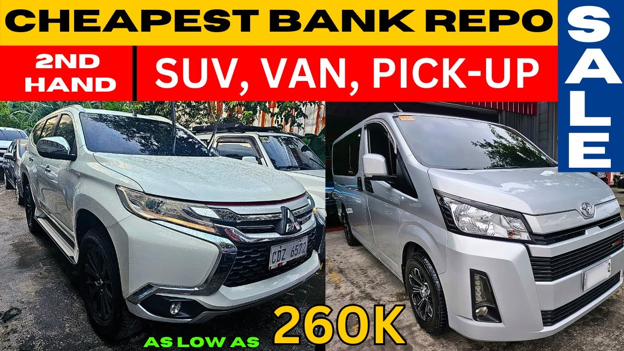 BILIHAN NG MURANG REPOSSESSED CARS UP TO 50% OFF (PICK-UP, SUV, VAN) | CHEAPEST REPO CARS IN MARKET