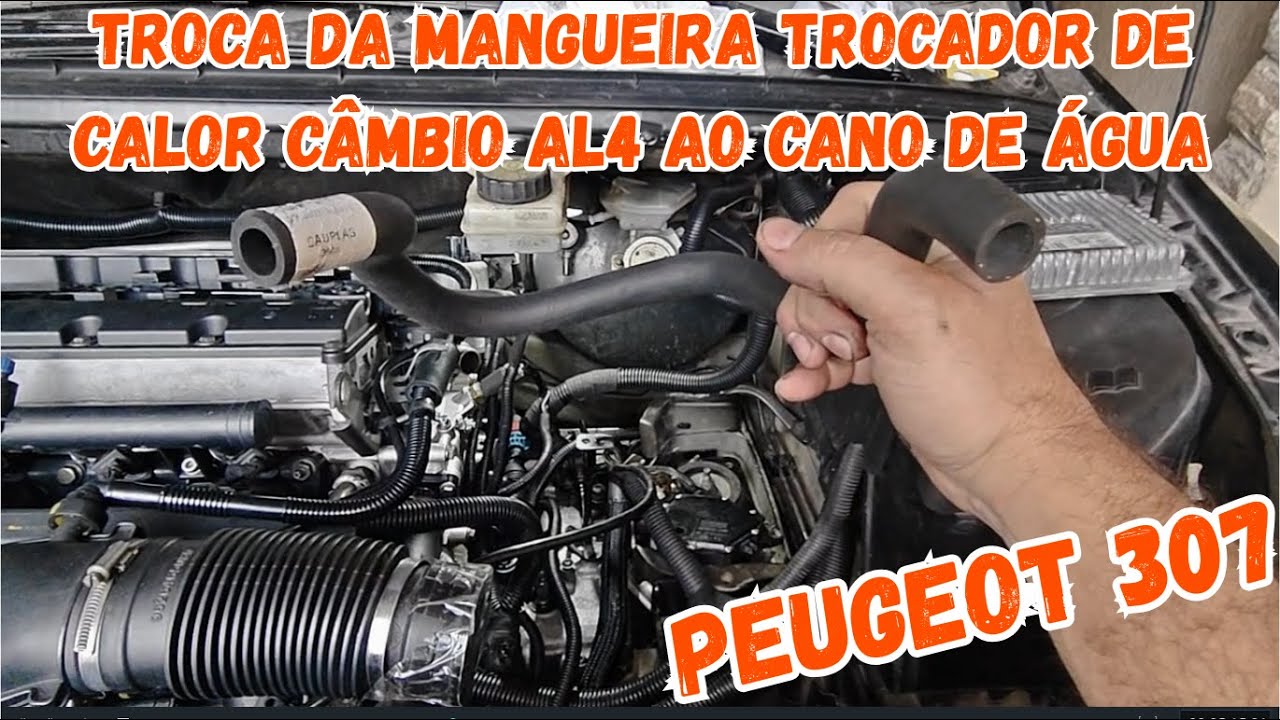 Troca Da Mangueira Do Trocador De Calor Do Câmbio Automático AL4 Ao Tubo De Água Do Peugeot 307