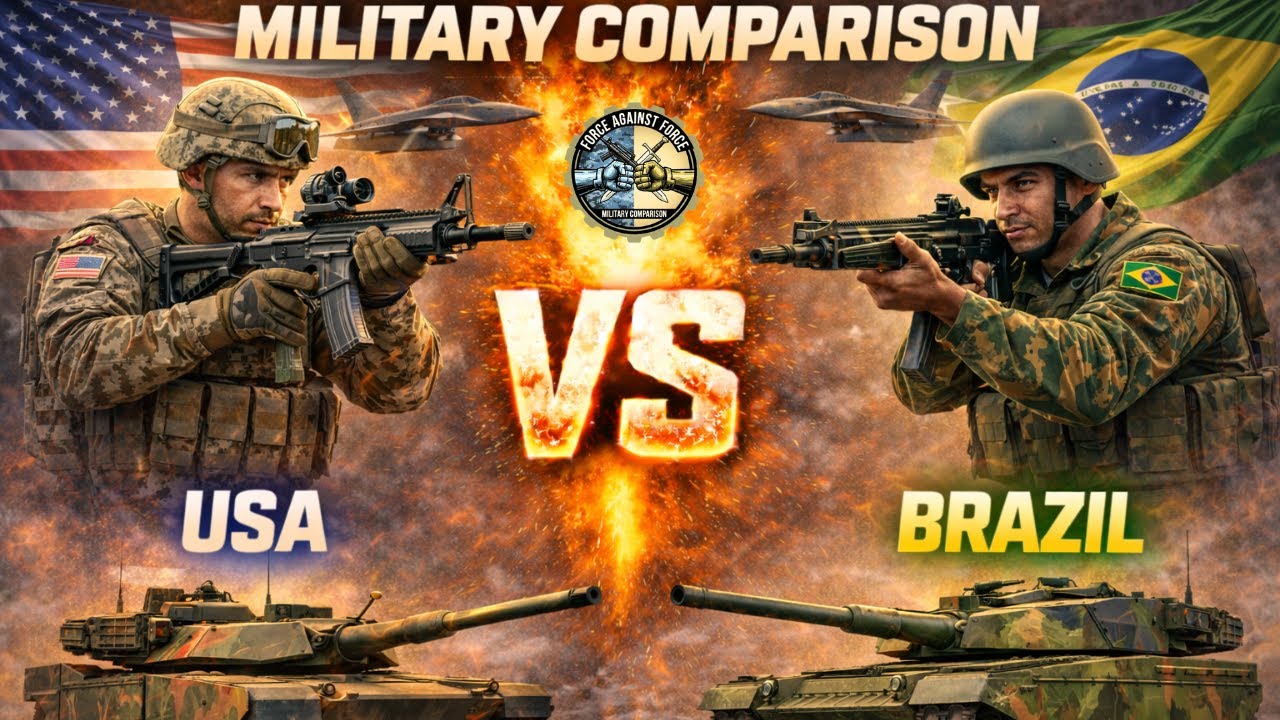 USA vs Brazil Military Comparison | Shocking Power Difference Explained