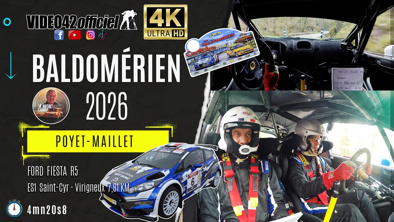 Rallye Baldomerien 2026 - Ford Fiesta R5 Poyet-Maillet par video42officiel
