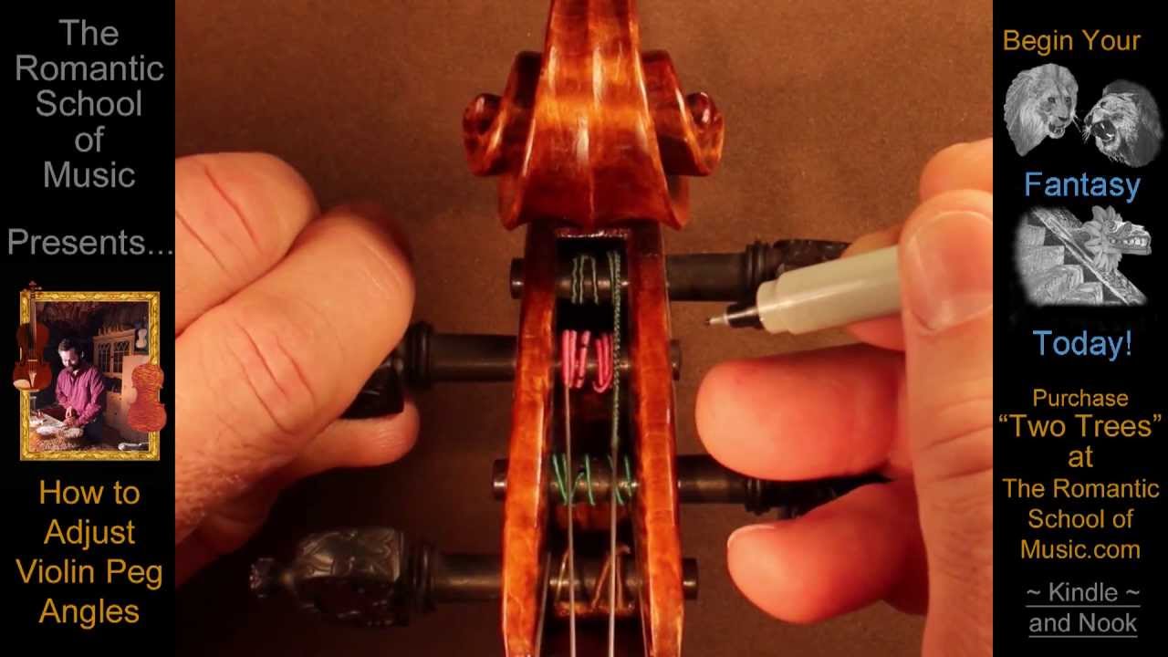 How to REALLY Replace or Change a Violin String, and How to Adjust the Pegs!