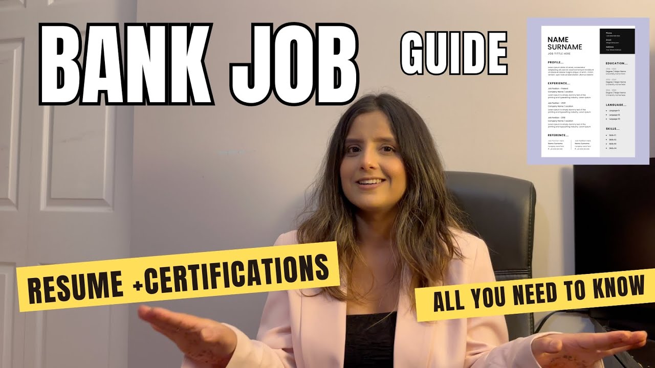 How to Get a Bank Job: Resume Tips, Certifications, and All you need to know Guide!