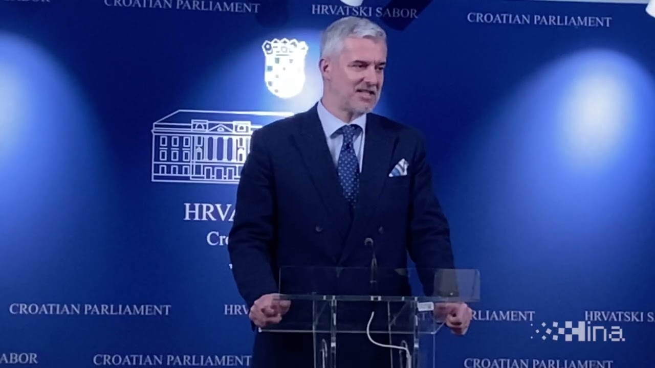 Saborski zastupnik Nino Raspudić dao izjavu za medije