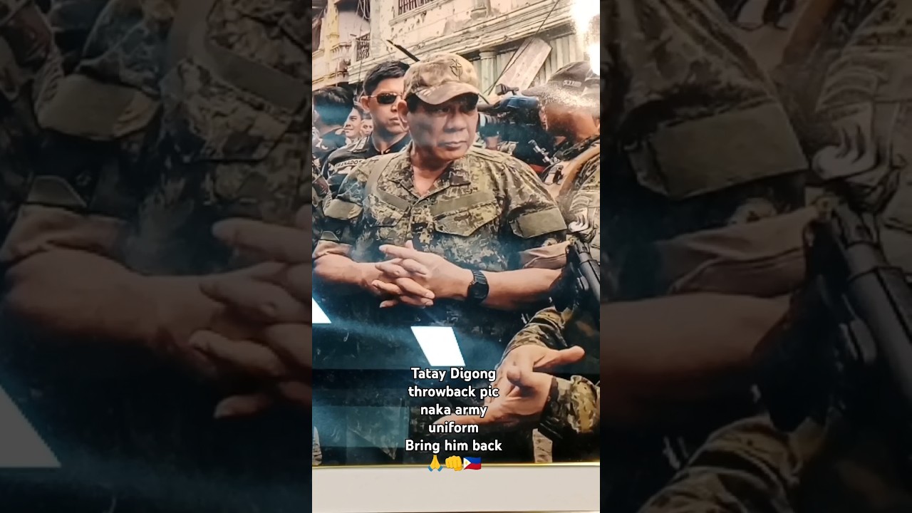 tatay digong throwback pic naka army uniform bring him back