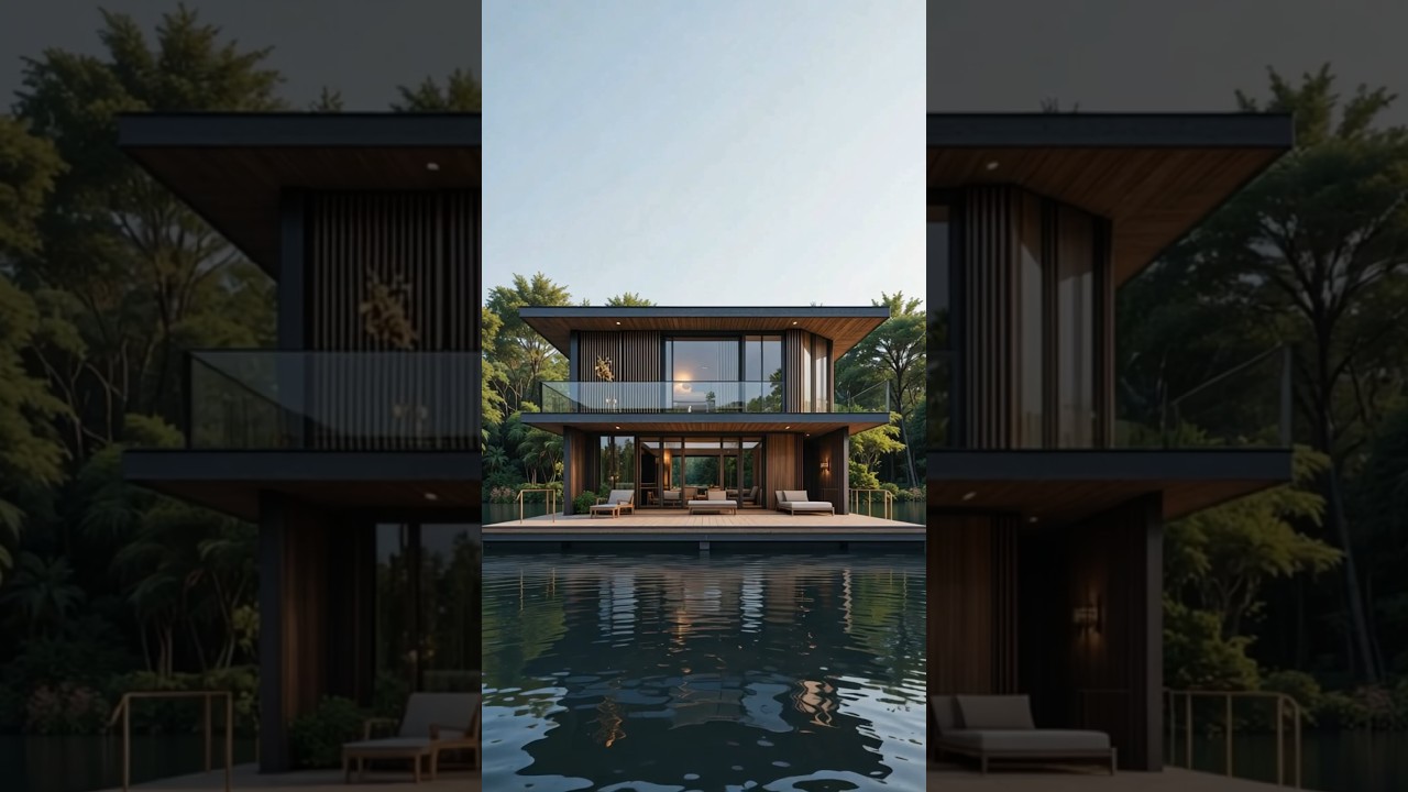 Next-Level Minimalism! 🏠⚙️ | Luxury Floating House with Jungle Vibes