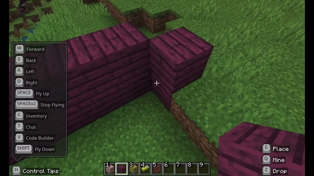 MinecraftEDU - build a house and record the screenshots
