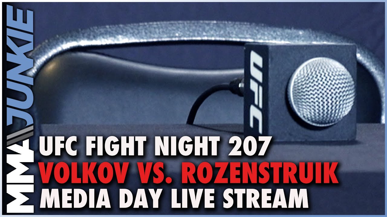 UFC Fight Night 207: Volkov vs. Rozenstruik media day live stream