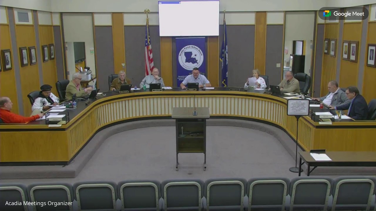 Acadia Parish Board Meeting 12-9-25