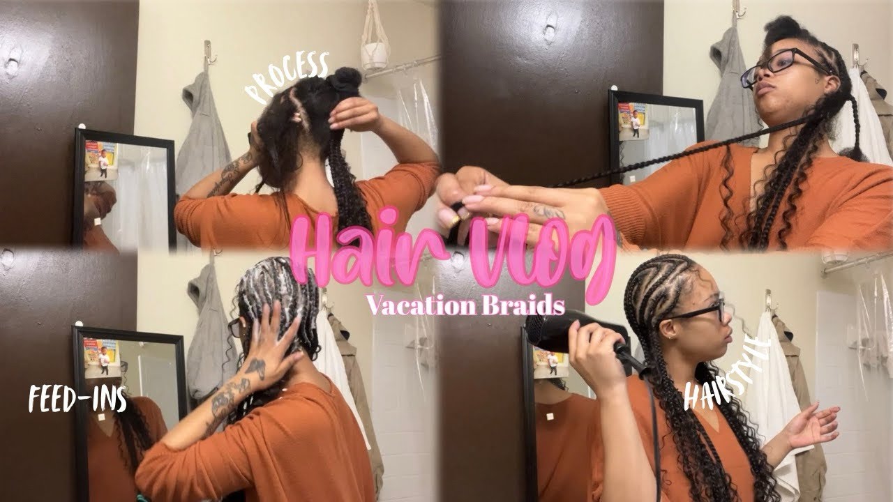 Vacation Braids | Feed-ins | Braiding Process