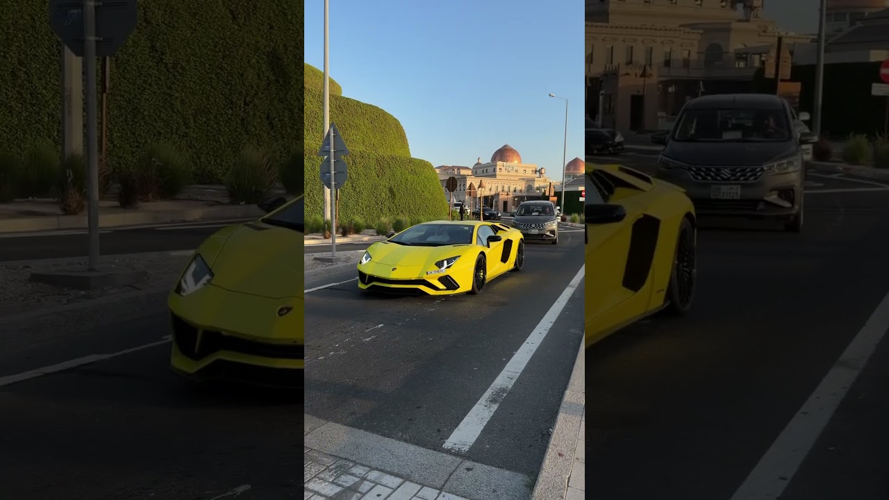 Lamborghini Aventador spotted in Qatar! #car #cars #qatar