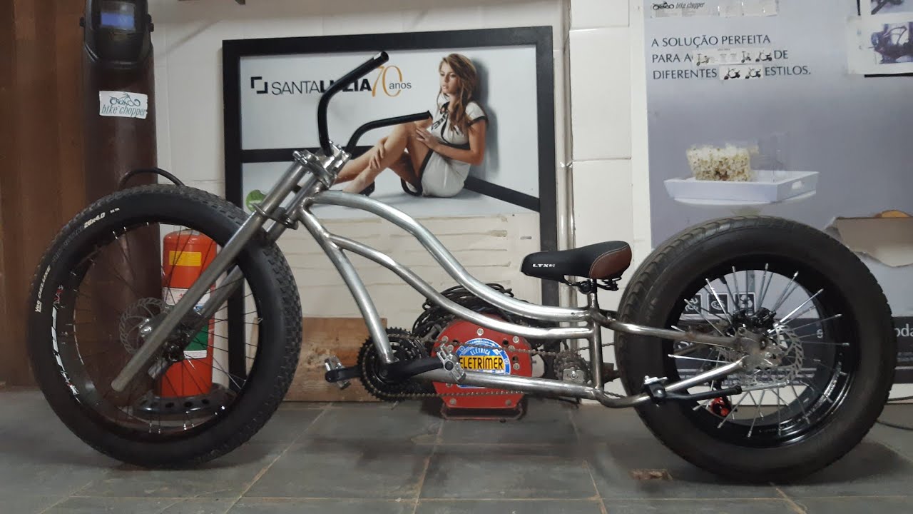 Reta final da bike chopper do Alex (parte5)