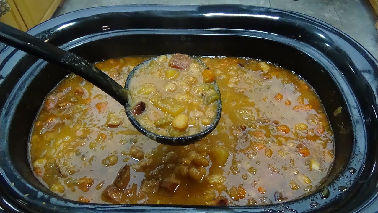 Суп из копченой ветчины с костями