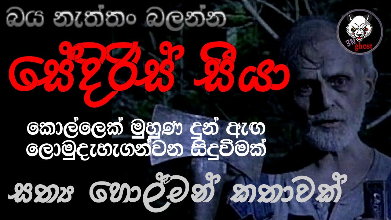සේදිරිස් සීයා | Holman katha | 3N Ghost | Sinhala holman katha | Sinhala ghost story Episode 156