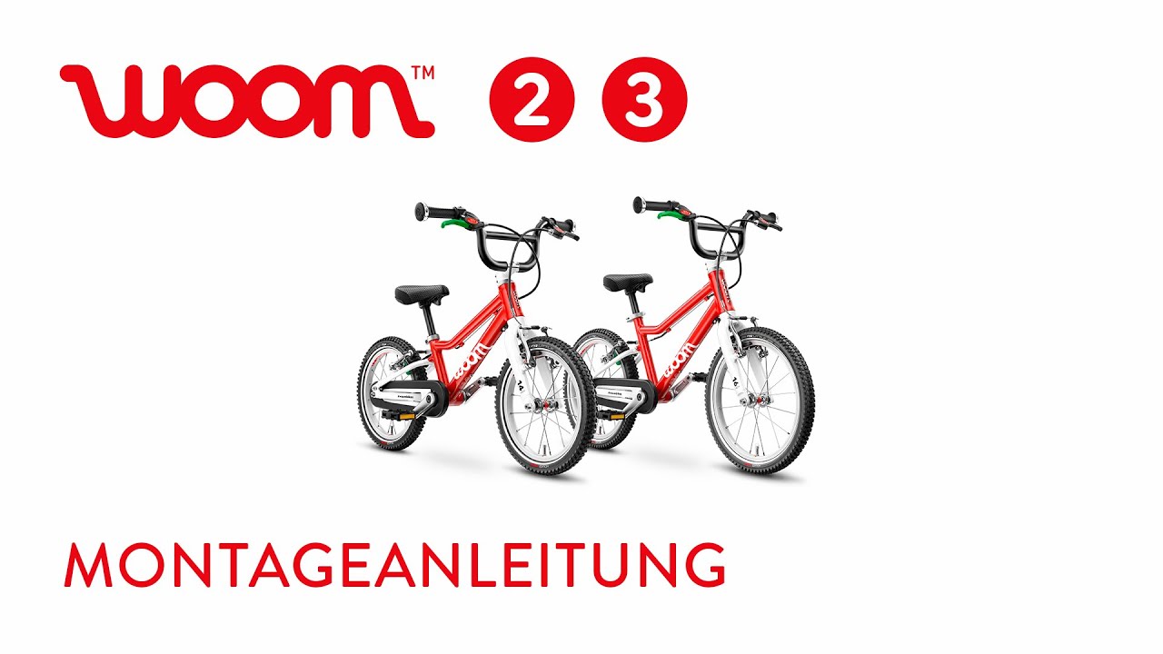 Montageanleitung für Räder woom 2 und 3 | woom bikes