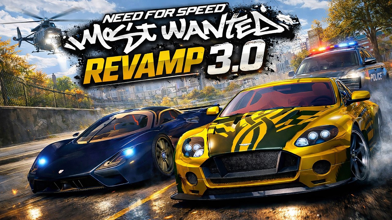 NFS Most Wanted Revamp 3.0 – Tuatara vs Aston Martin V12