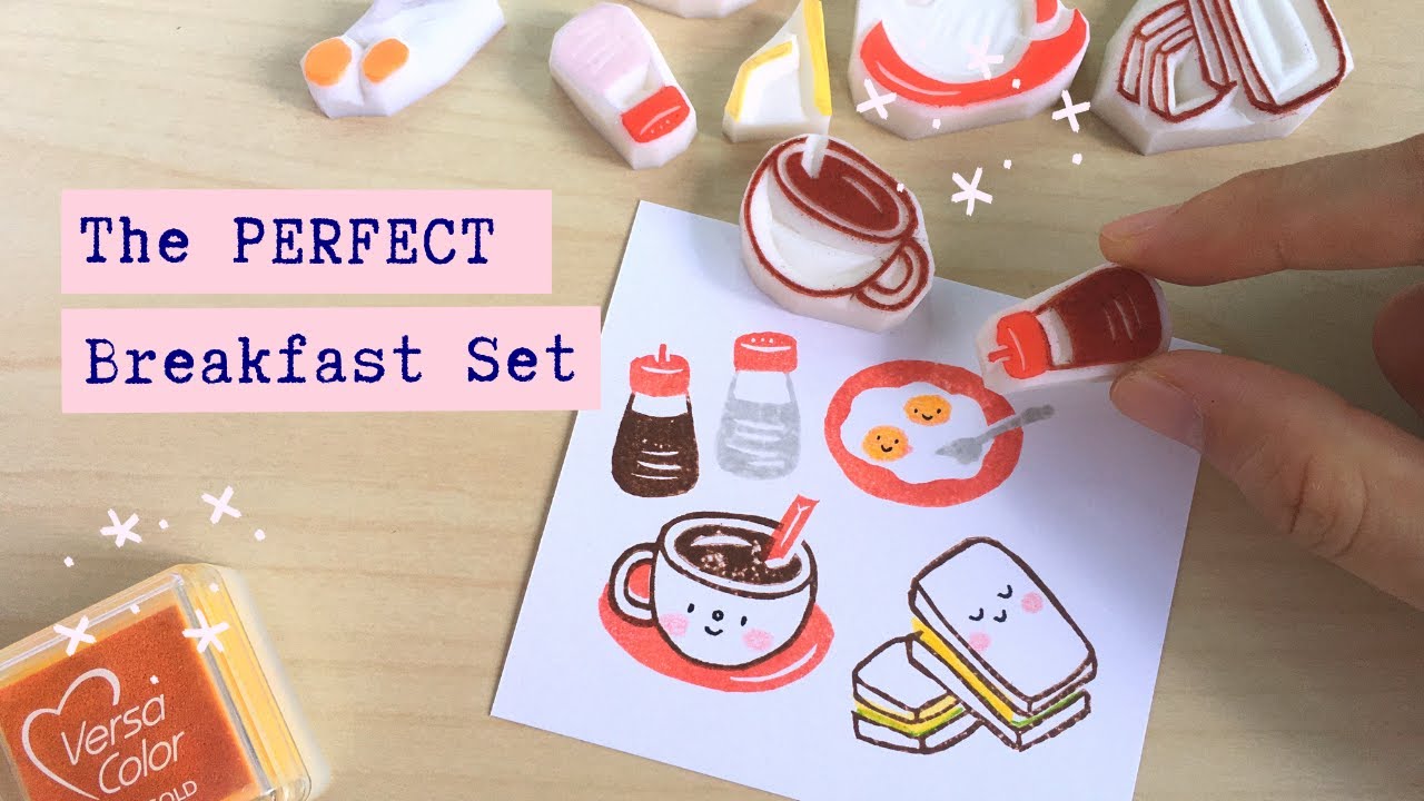 Yakun Traditional Breakfast Kaya Toast Rubber Stamps | Tutorial | ASMR ✱ ParadeMade