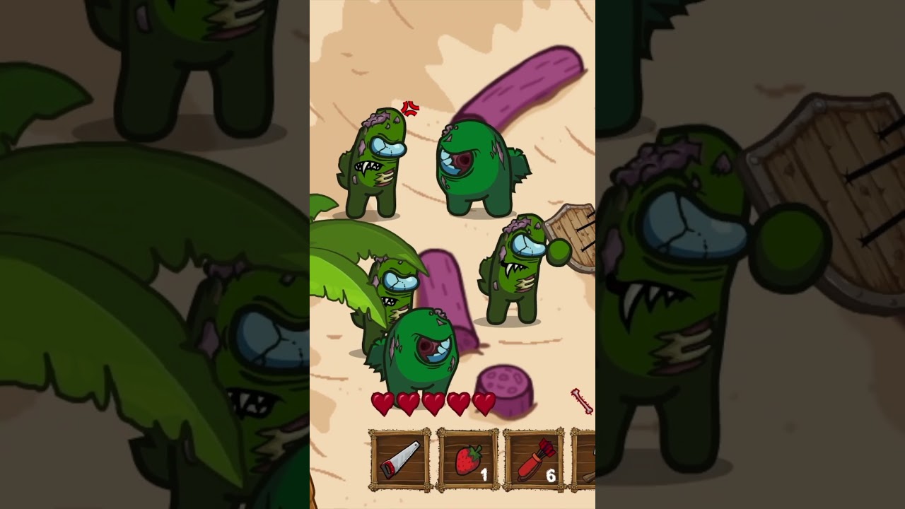 Among Us: Big Axe but I'm Scared! 🧟‍♂️🪓 #amongus #amonguszombie #shorts