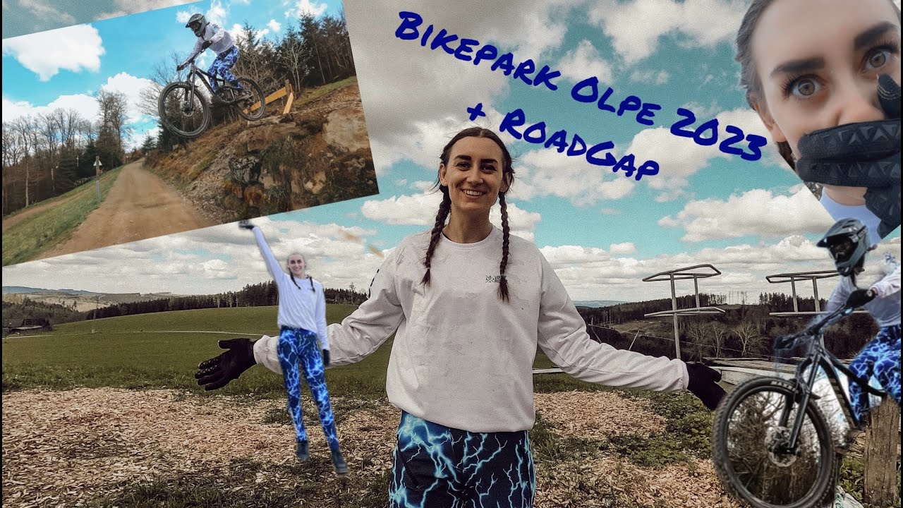 Erste Session 2023 im Bikepark Olpe mit meinem neuem Bike + Roadgap sprung😱