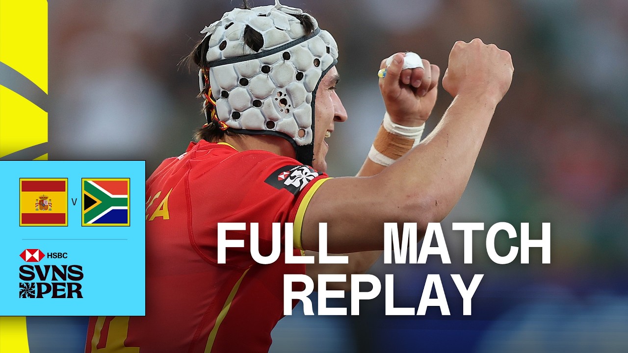 Spain take Bronze with late try 😮 | Spain v South Africa | Perth HSBC SVNS 2025 | Full Match Replay
