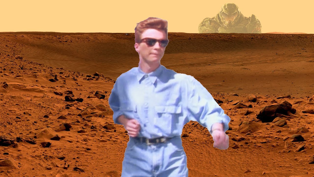 Rick Astley goes to Mars!