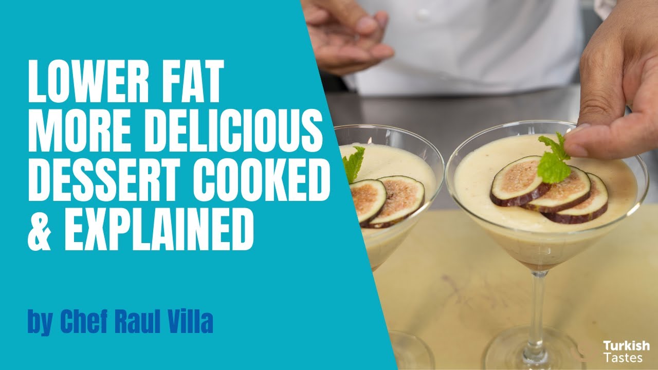 How to prepare an amazing, lower cal Mousse | Vegas Top Chefs Cooking Turkish Food | Chef Raul Villa