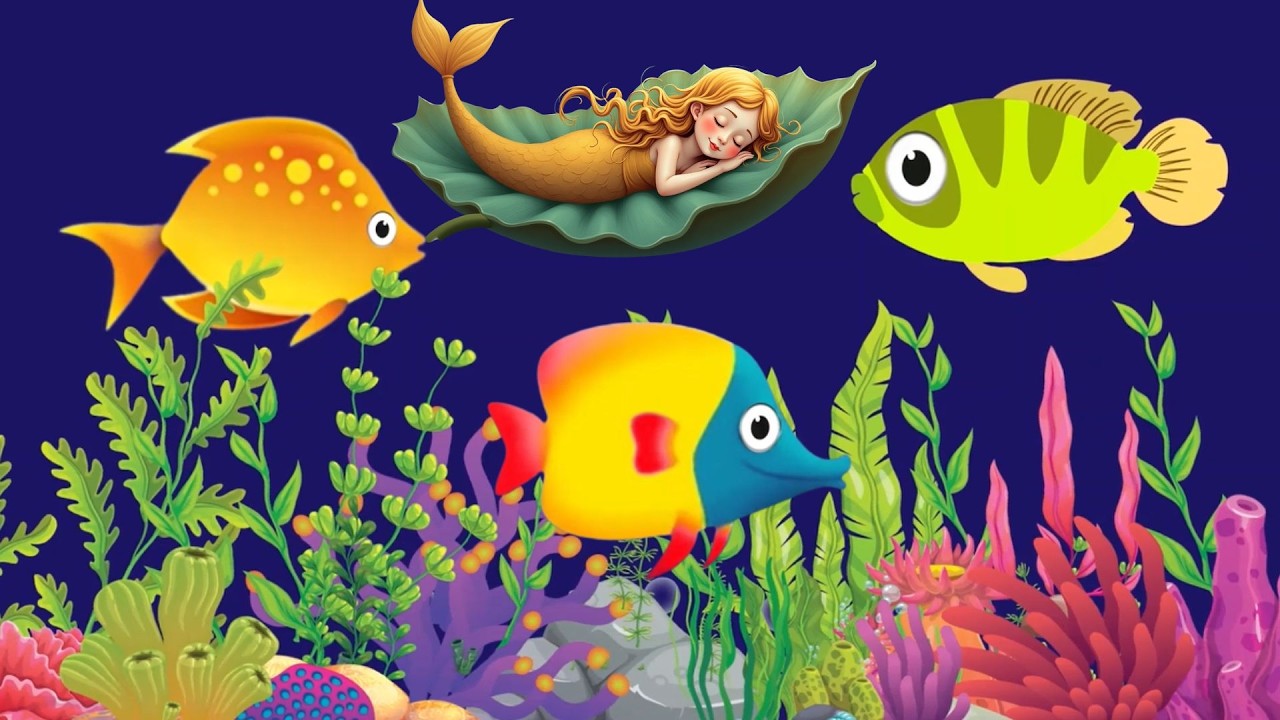 Bedtime Lullaby for Babies, Kids & Parents 😍 Animation🐟Fish lullaby🐟Calming Fishes #378 #babysle