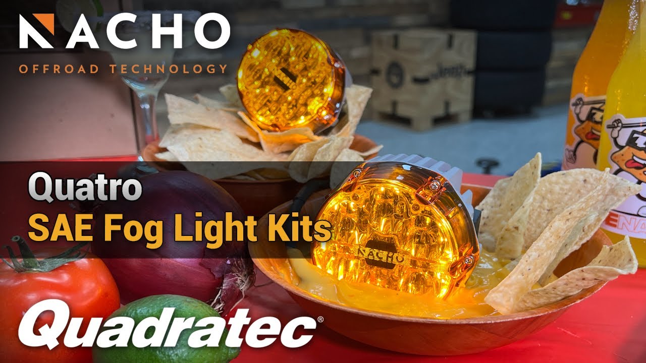 Nacho Quatro SAE Fog Light Kits for Jeep Wrangler JL & Gladiator JT