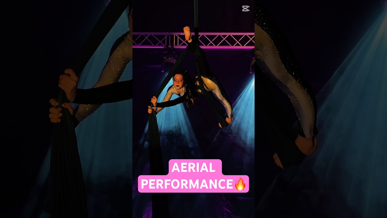 Starcie Anioł&oacute;w 2026 Zuzia Niedzielska Aerial Silks Performance Powerful Drops Aerial Acrobatic Show