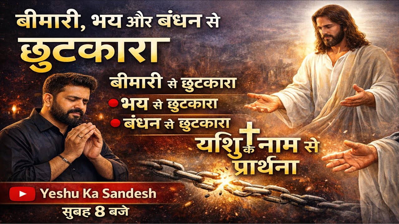 बीमारी, भय और बंधन से छुटकारा | यीशु के नाम से शक्तिशाली प्रार्थना | Yeshu Ka Sandesh