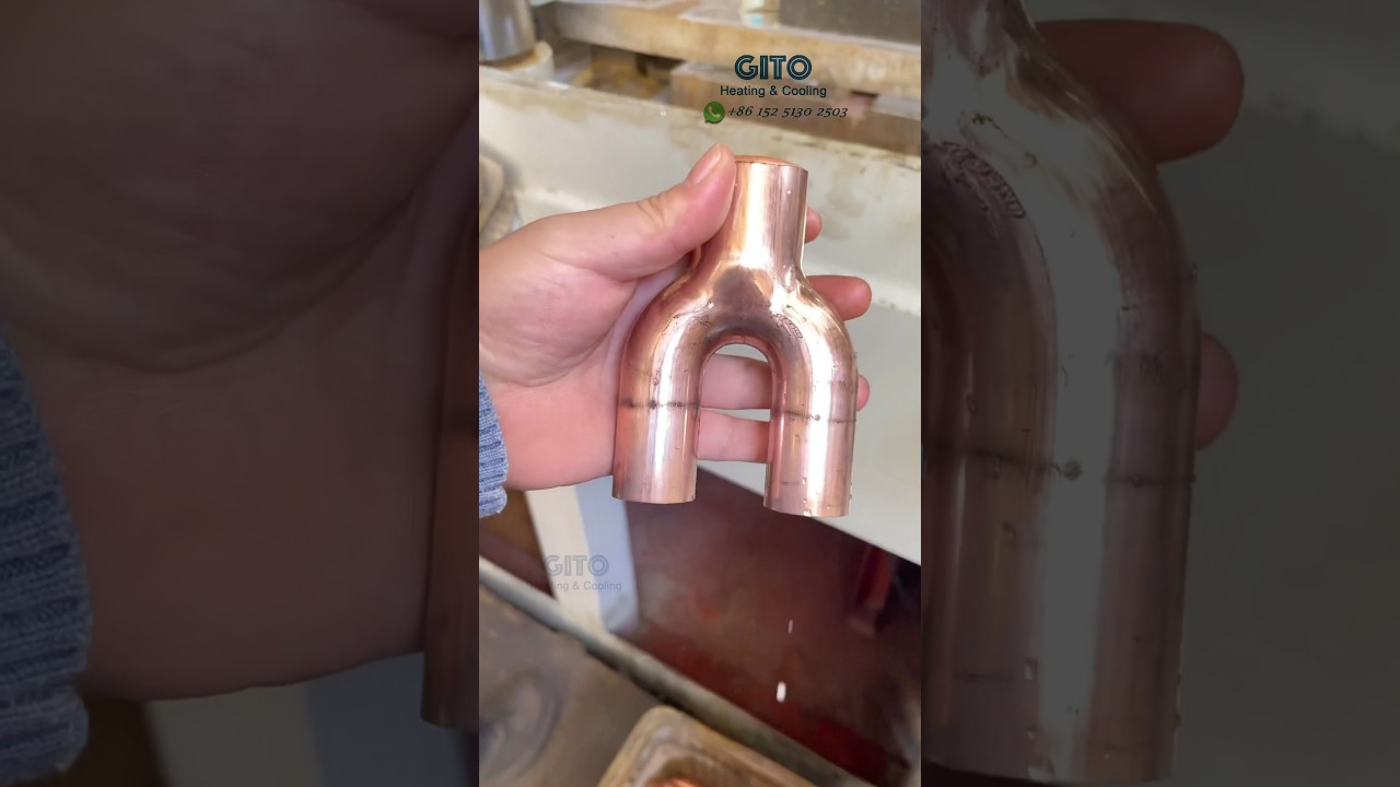Copper Distribution Pipe Forming Process #hvac