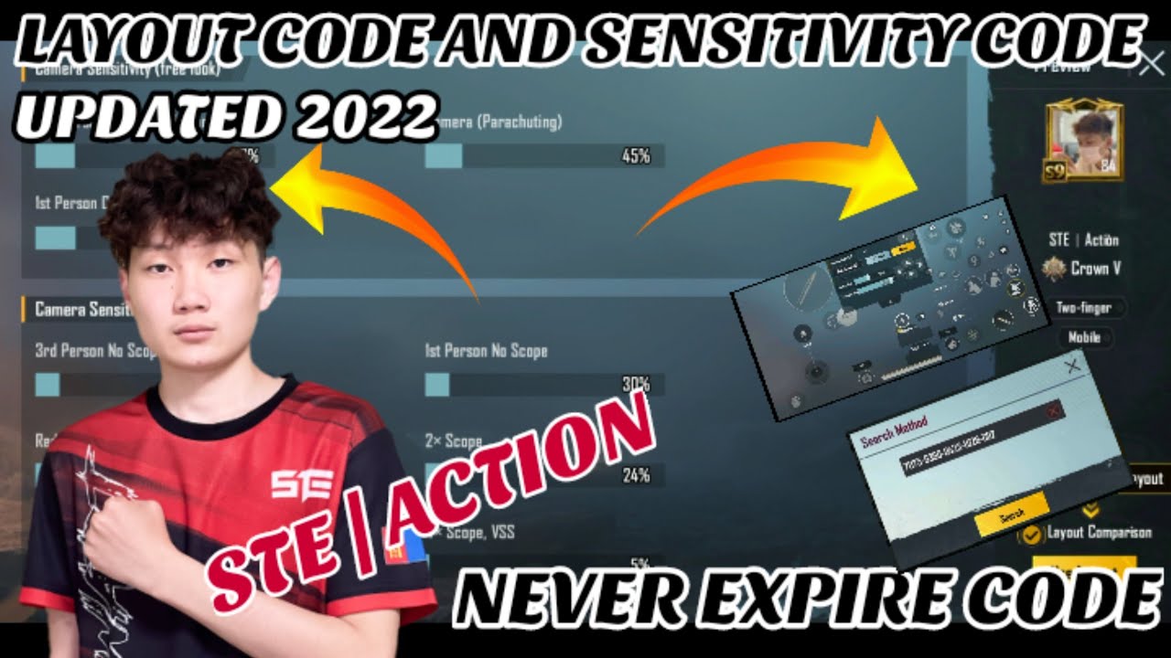 New! STE ACTION Sensitivity & Control Code PMGC 2022 | PUBG Mobile