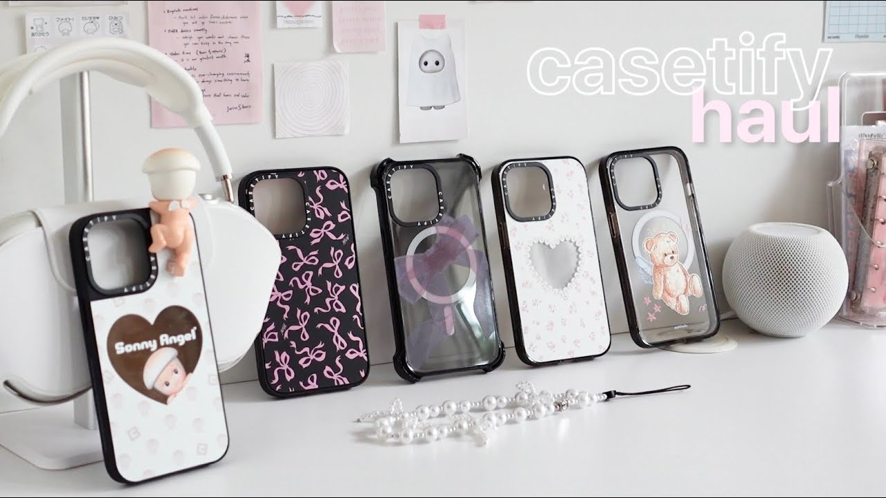 casetify haul 🎀 iphone 13 pro, aesthetic unboxing phone cases & accessories ft. sonny angel hipper