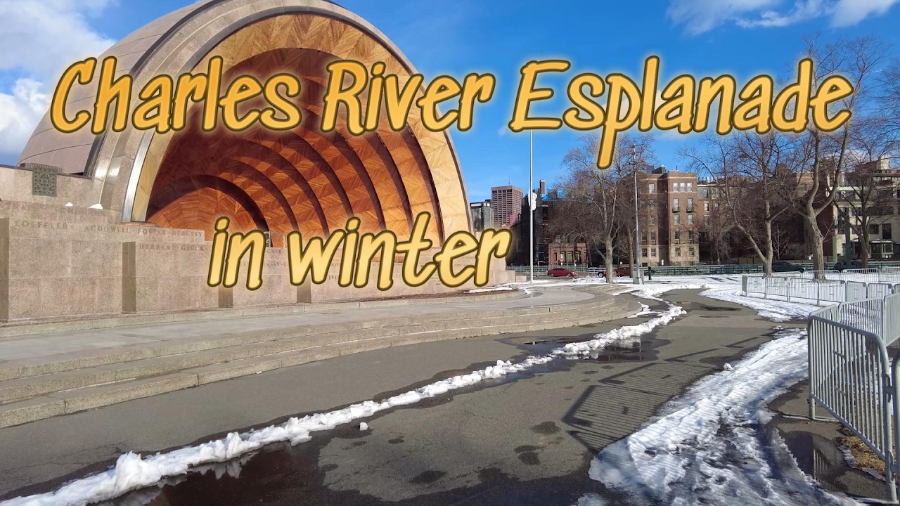 13 Charles River Esplanade in winter