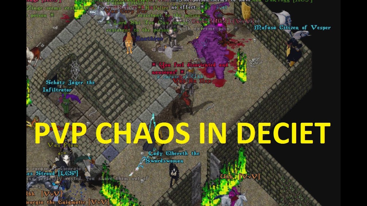 EM PVP Event in Dungeon Deciet -  Ultima Online