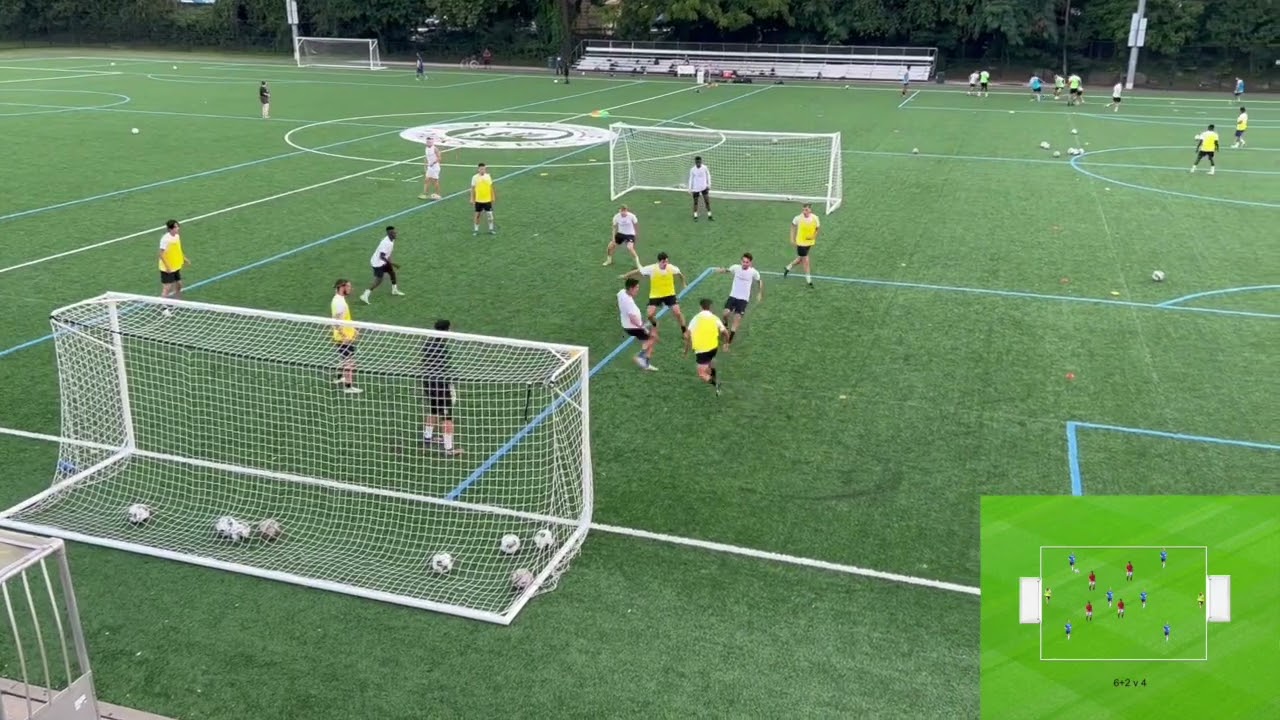 6+2 v 4 Valencia FC Finishing & Possession Soccer Exercise