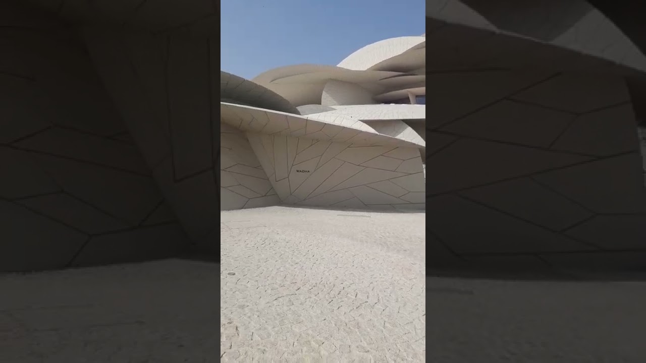National Museum Of Qatar- The architectural design of the structure itself is like a monument