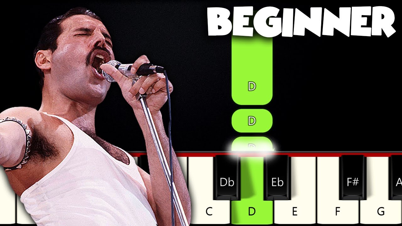 Bohemian Rhapsody - Queen | BEGINNER PIANO TUTORIAL + SHEET MUSIC by Betacustic