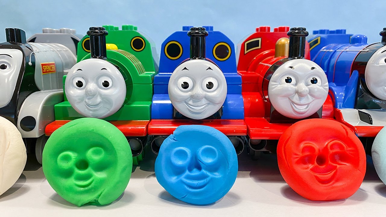 きかんしゃトーマス ブロックのおもちゃ ねんどで顔型 〜遊びから子ども達の想像力を育てる〜 パーシー ゴードン スペンサー Thomas & Friends