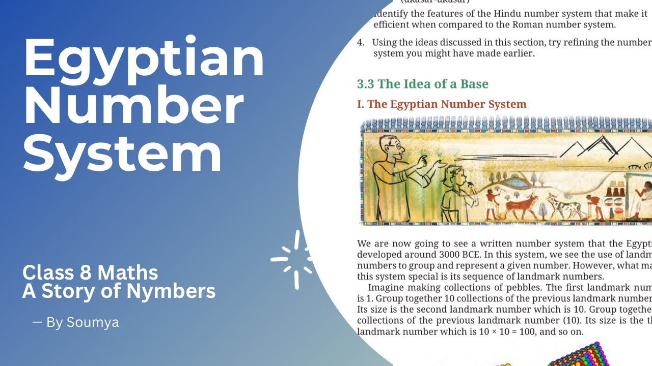 Egyptian Number System explained Class 8 Maths chapter 3